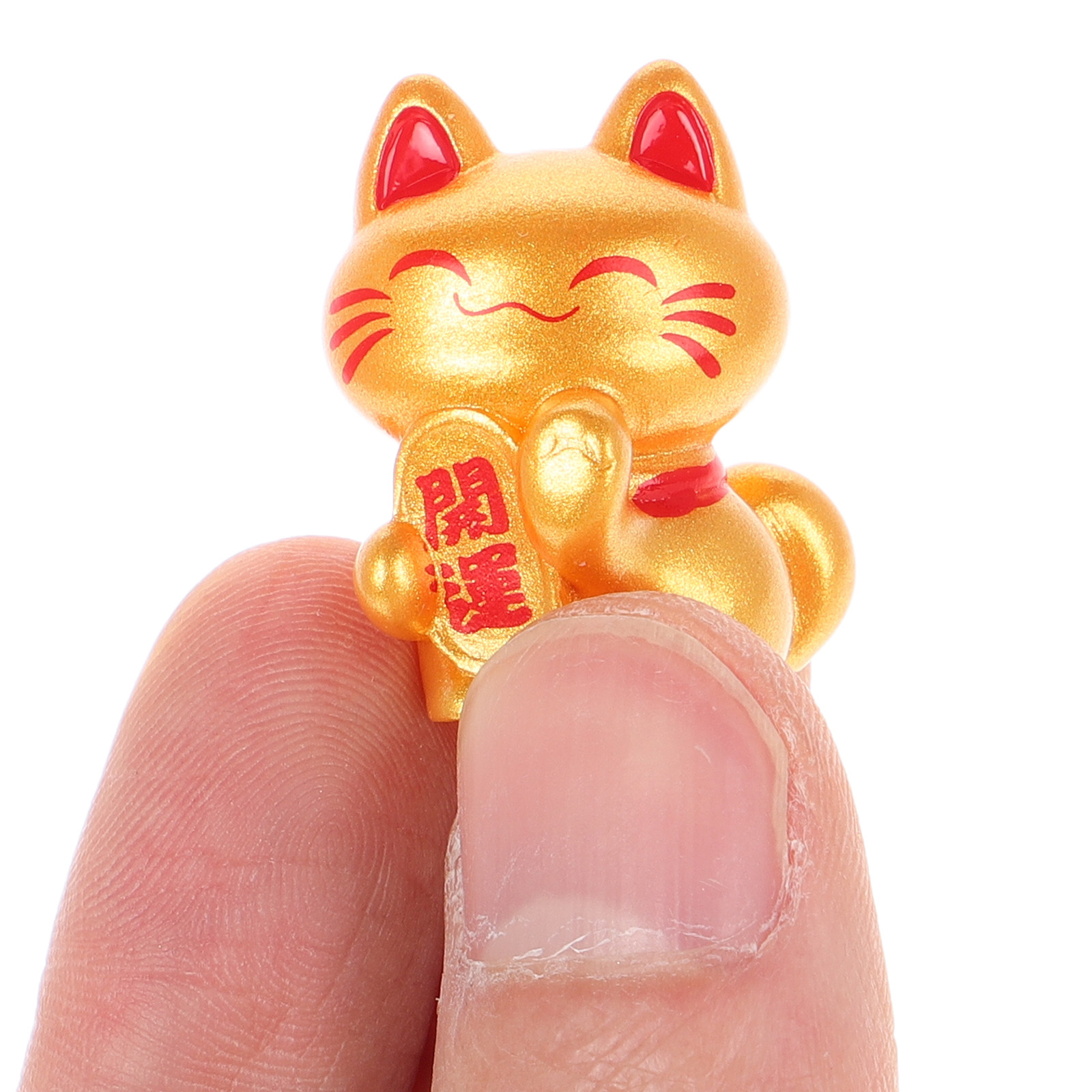 9Pcs Mini Luck Cat Statue Resi - Bonsai Garden Shop ulasan dan harga
